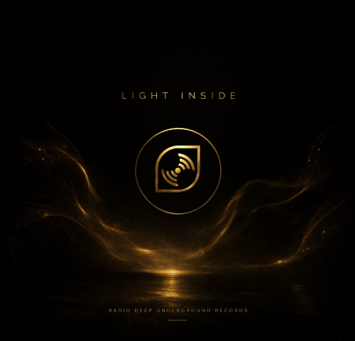 Light Inside — original black and gold cover artwork by Radio Deep Underground Records